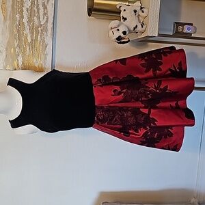 Teeze Me Glam Dress Black and Red Size 9/10